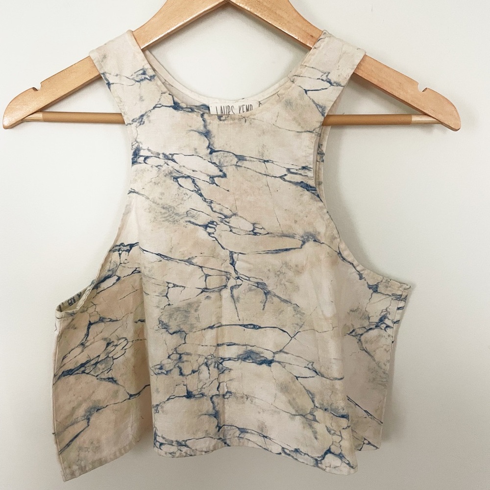 Laurs Kemp s/m crop tank sleeveless top designer RARE